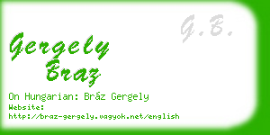 gergely braz business card